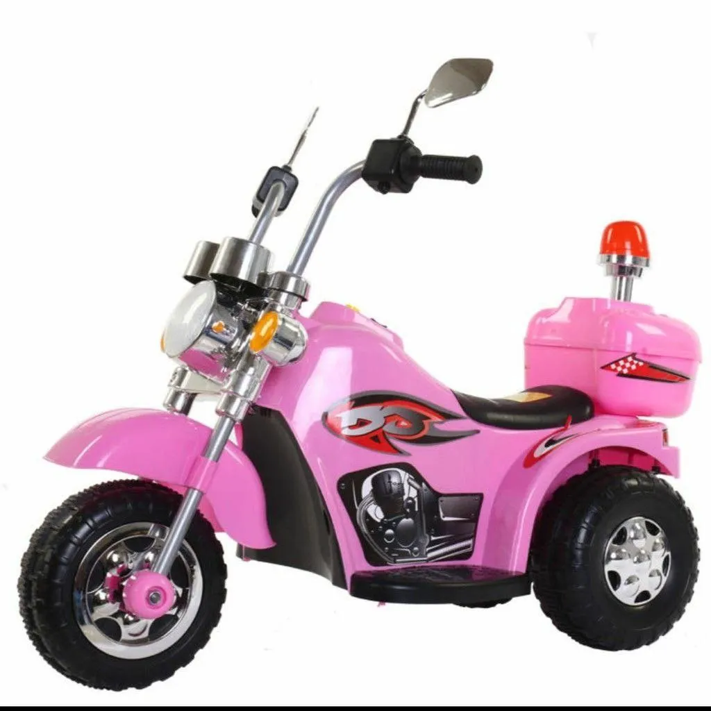 Harley MB674 Pink Kids Rechargeable Ride On Bike