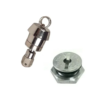 Generic Silver Pressure Cooker Brass Whistle & Safety Valve - image 2
