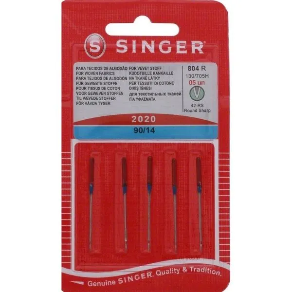 Singer Sewing Machine Needles 2020 Silver (90/14) - image 1
