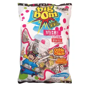 Big Bom XXL Lollipop White Urban 48pcs