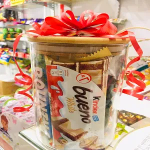 Food Library Chocolate Glass Jar Gift Hamper