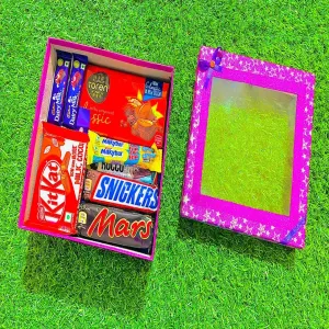 Lovely Magenta Gift Box Chocolates Assortment