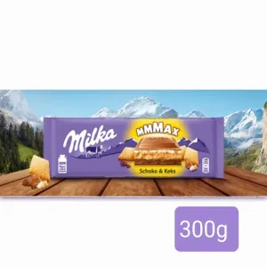 Milka MMMAX Choco & Biscuit Chocolate Bar 300g