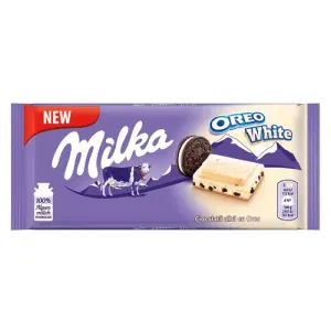 Milka Oreo White Chocolate Bar 100g