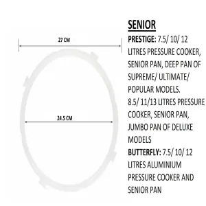 Mayur Pressure Cooker (Senior) Colour Gasket 7.5L