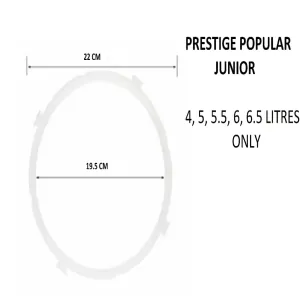 Generic Pressure Cooker Junior Gasket Combo 4L-7L
