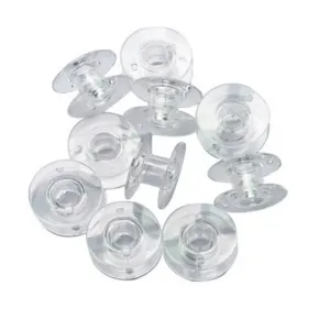 Singer Class 15 Zigzag Sewing Machine Plastic Bobbins 10 Pk