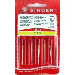 Singer Sewing Machine Needles 2020 Silver (110/18)