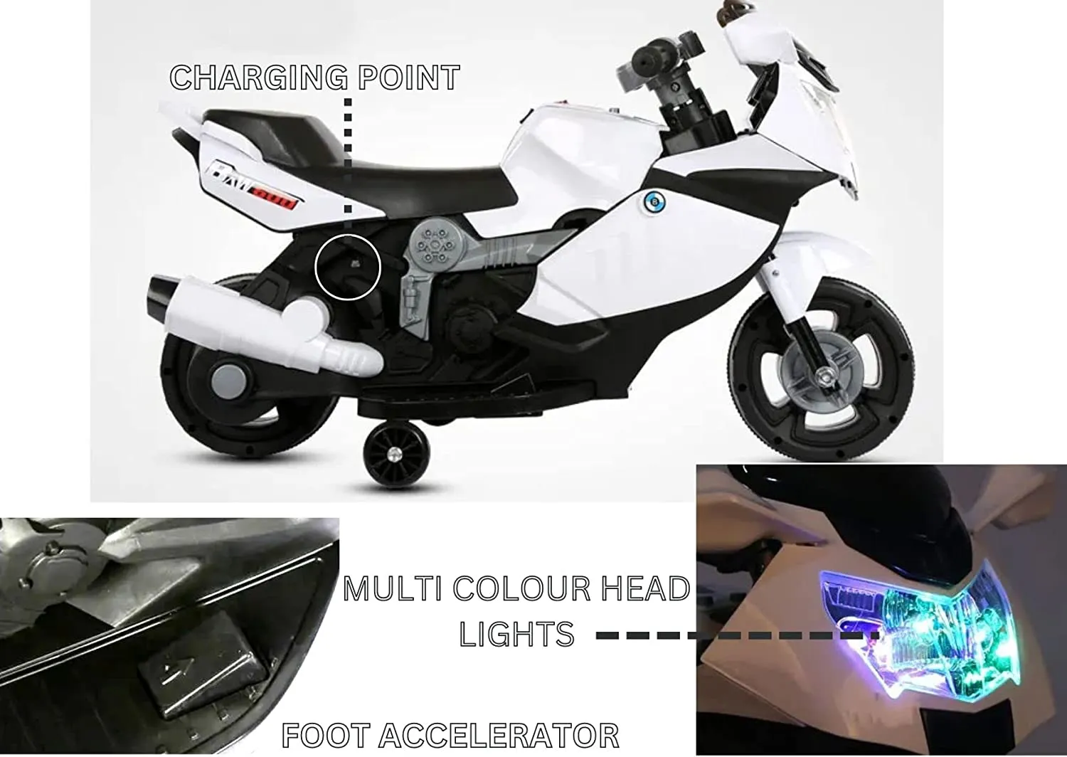 BMW Kids Rechargeable Electric Ride-On Bike MB5008 - image 2