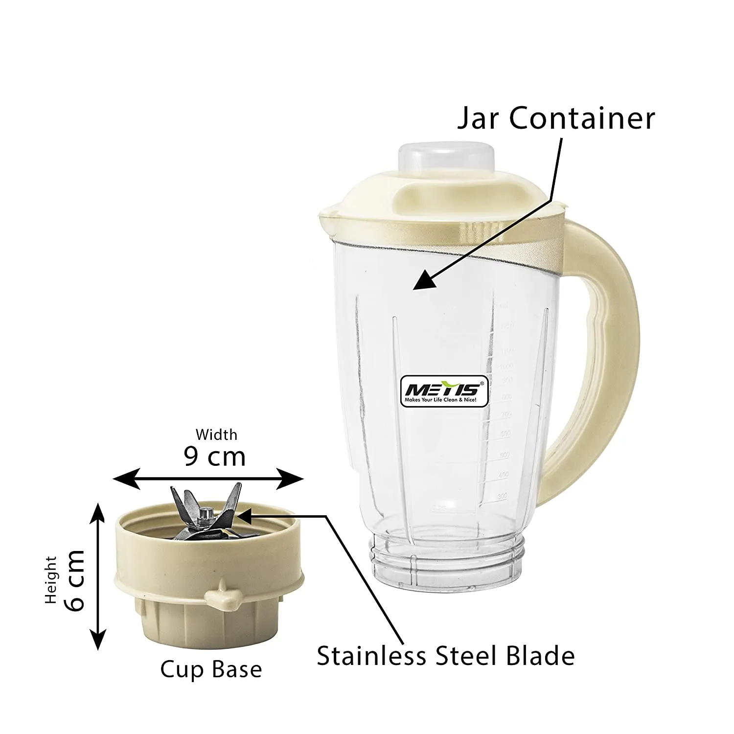 Generic Mixer Juicer Jar with Removable Fruit Filter - image 5