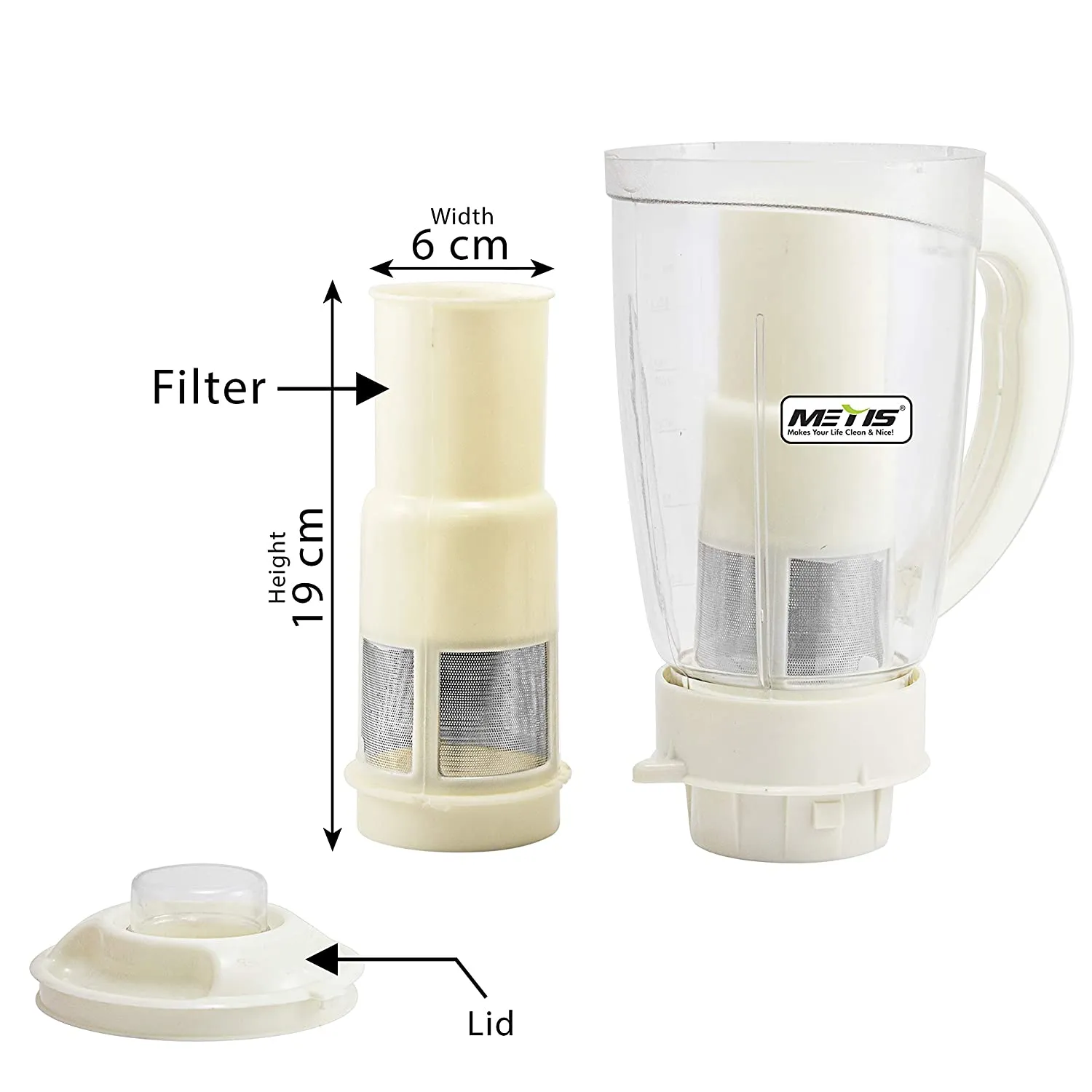 Generic Mixer Juicer Jar with Removable Fruit Filter - image 6