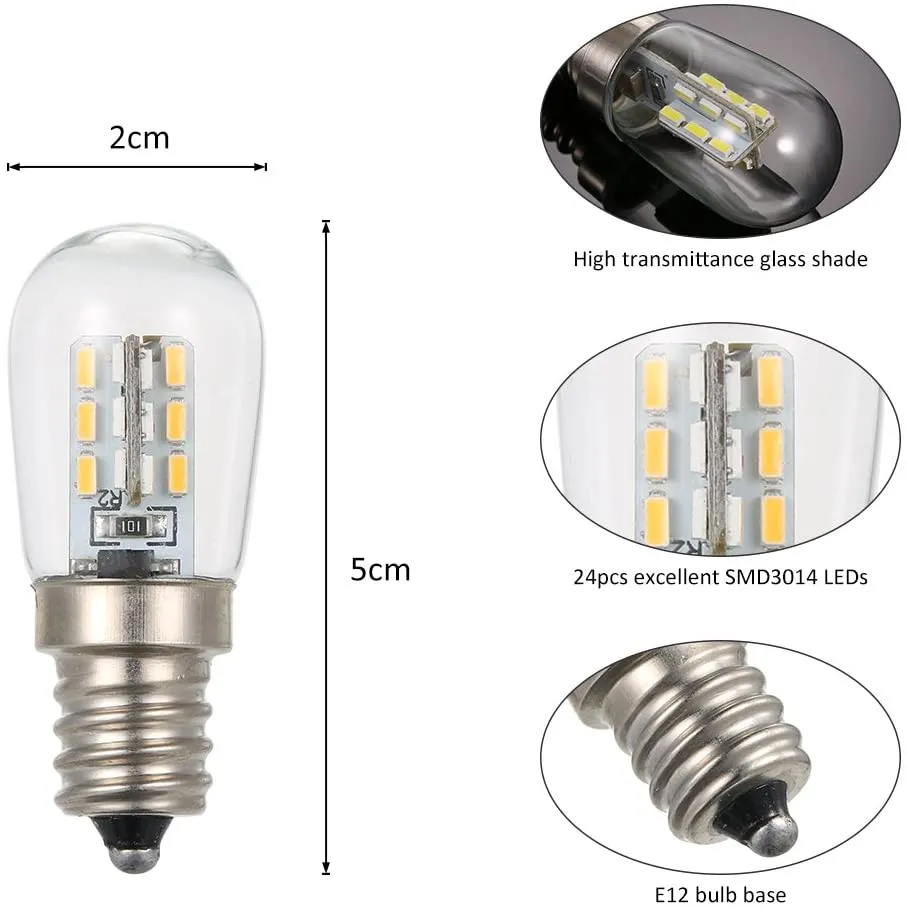 Generic Refrigerator LED Bulb E12 White - image 3
