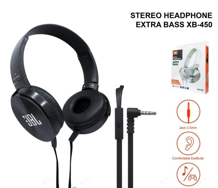 JBL XB450 Extra Bass Dazzling Stereo Headphones - image 5