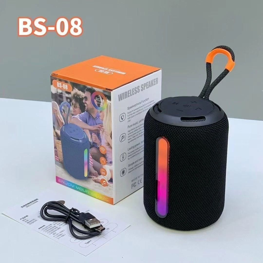 Generic BS 08 High Bass RGB Bluetooth Speaker - image 2