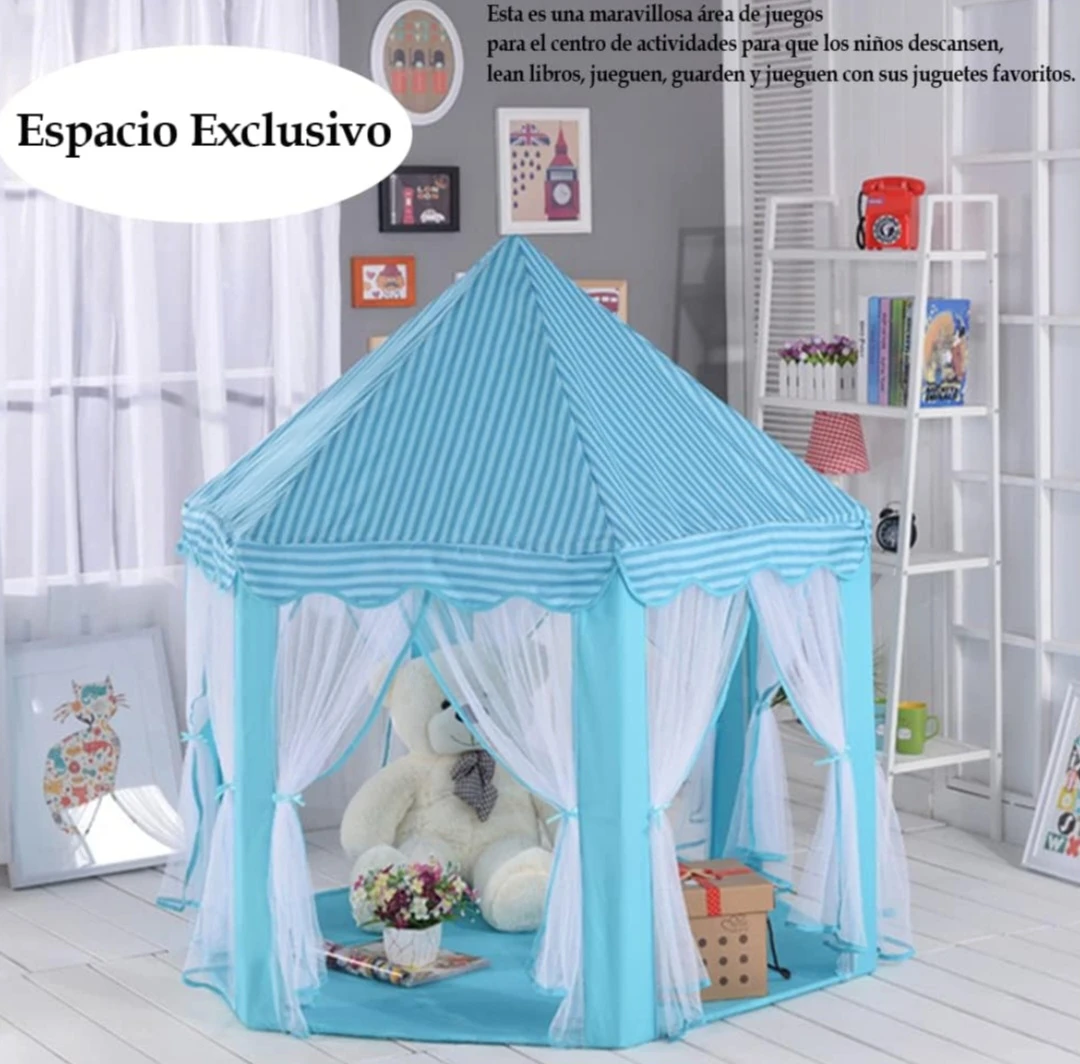 Generic Portable Folding Princess Castle Play Tent - image 4