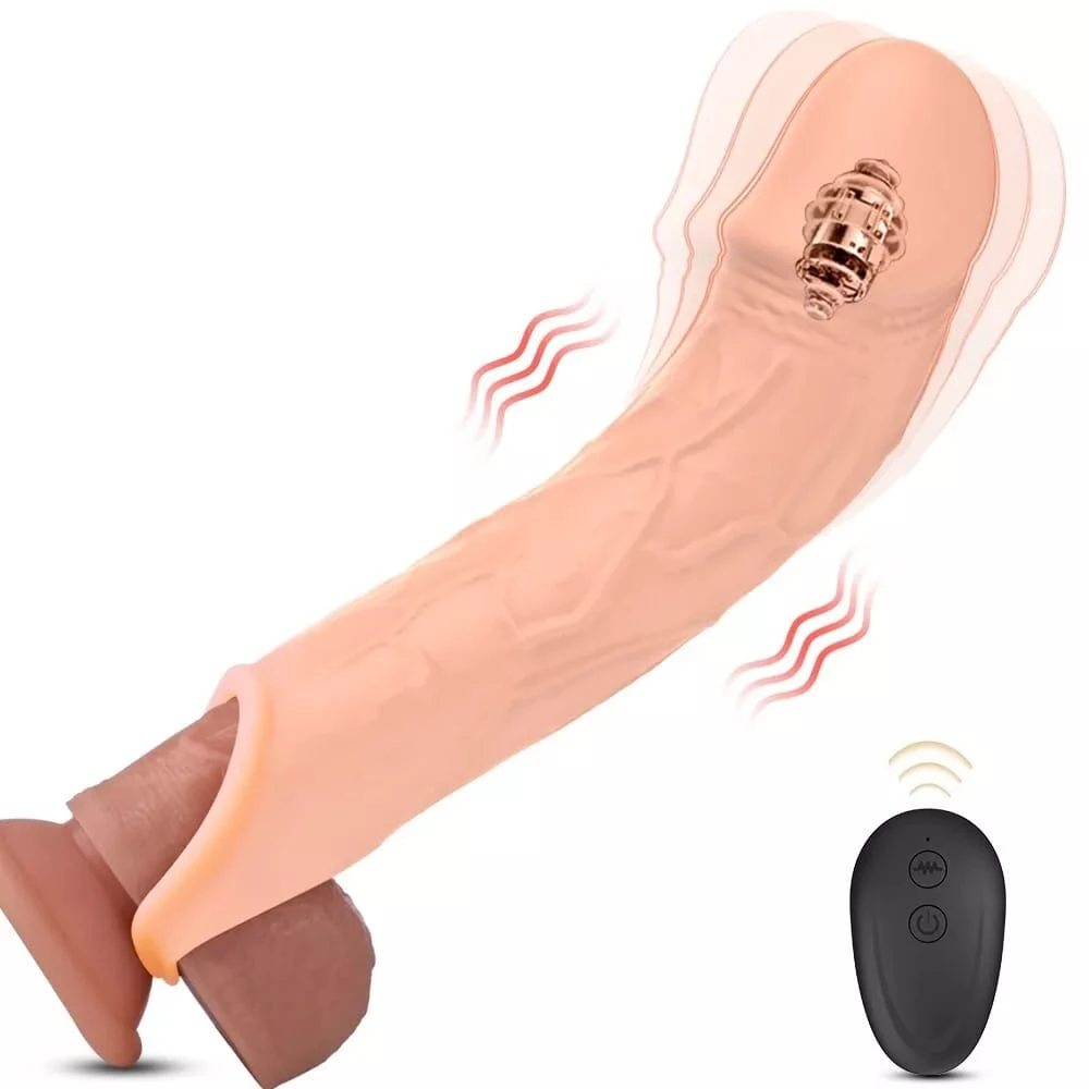 Generic Vibrating Penis Sleeve Extender with Remote - image 3