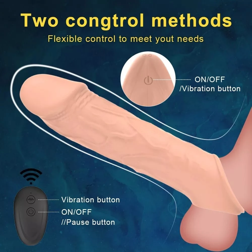 Generic Vibrating Penis Sleeve Extender with Remote - image 8