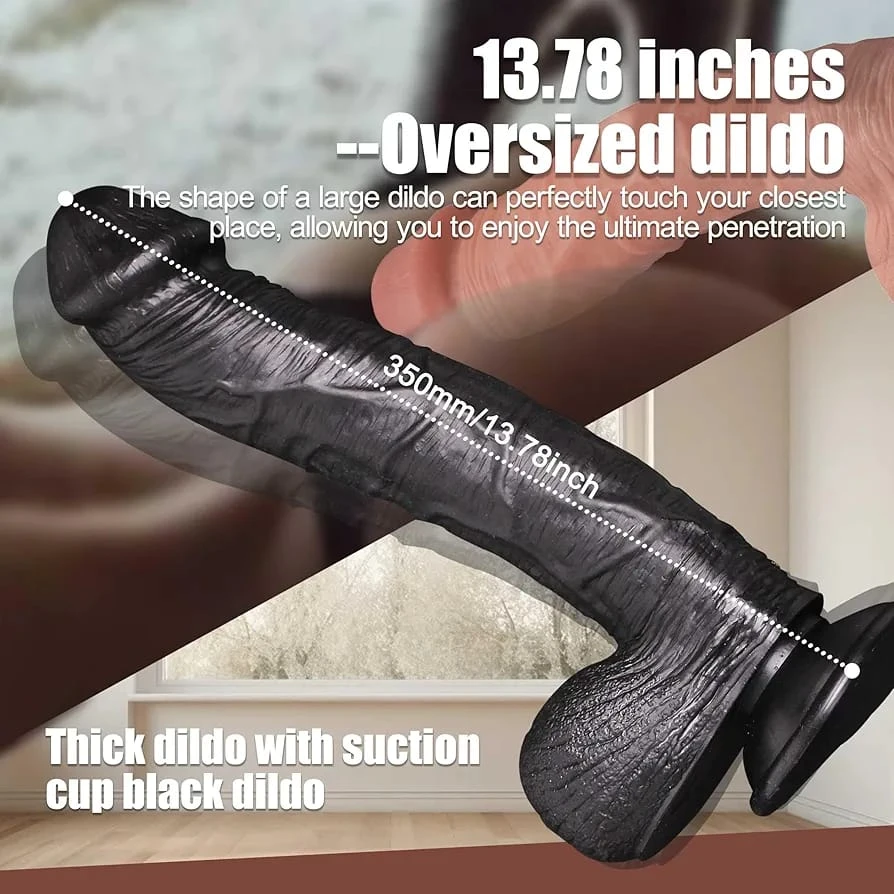 13 inch realistic long thick huge dildo sex toy - image 6
