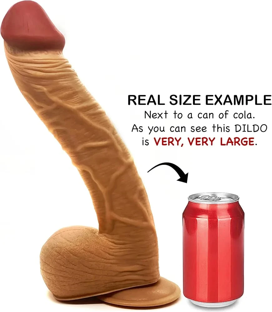 13 inch realistic long thick huge dildo sex toy - image 7