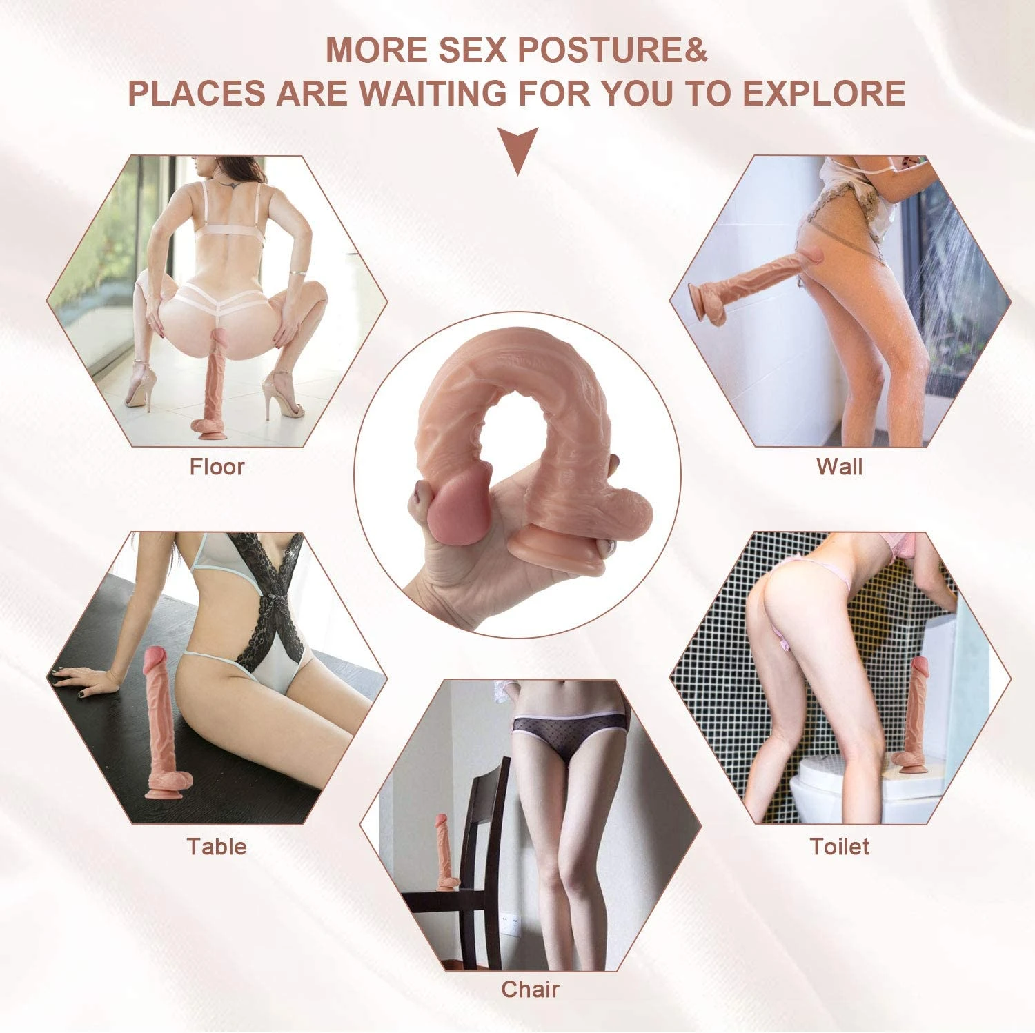 9.5 inch realistic dildo sex toy - image 8