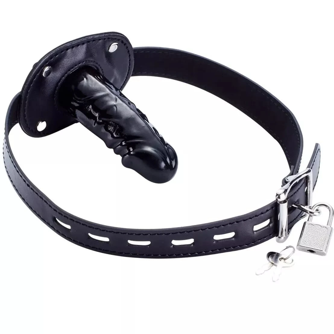 BDSM Bondage dildo Mouth gag Strap on dildo sex toy - image 2