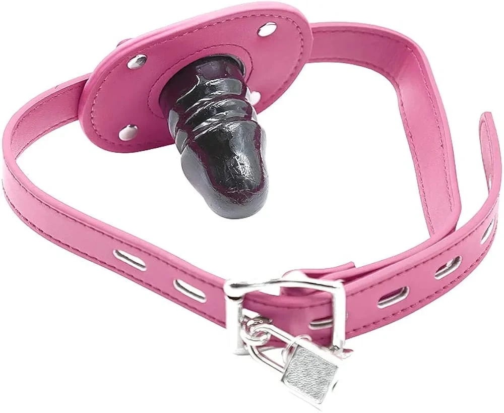 BDSM Bondage dildo Mouth gag Strap on dildo sex toy - image 8