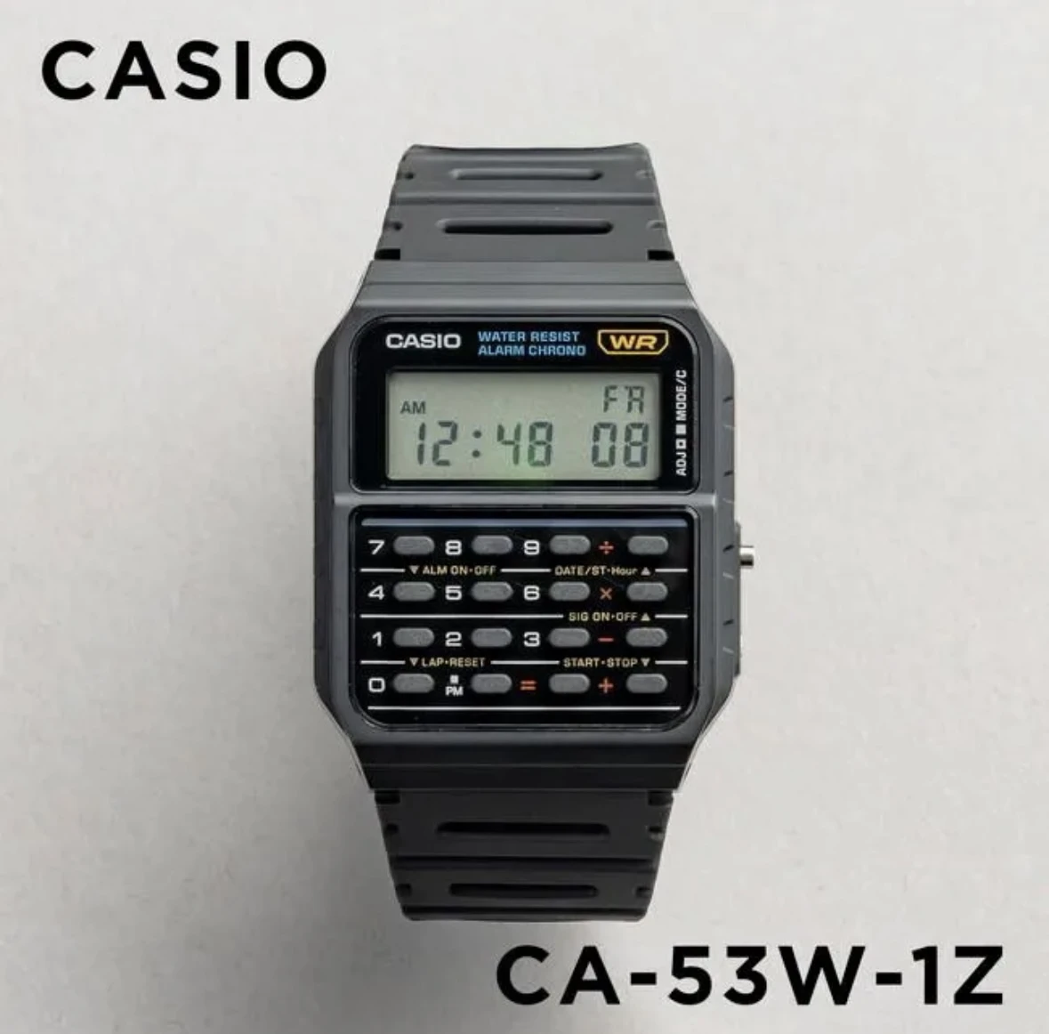 Casio Ca-53w-1z Black Digital Watch Long Battery Life