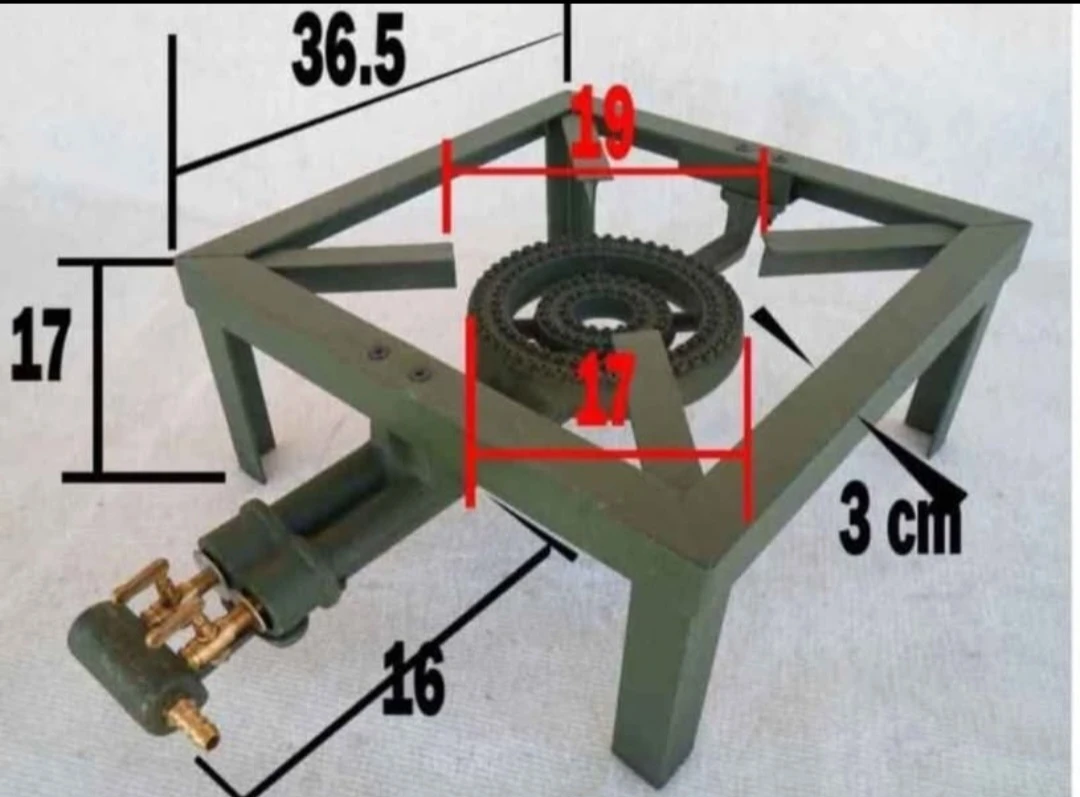 Generic Gas Stove 2 Burners With Stand - image 5