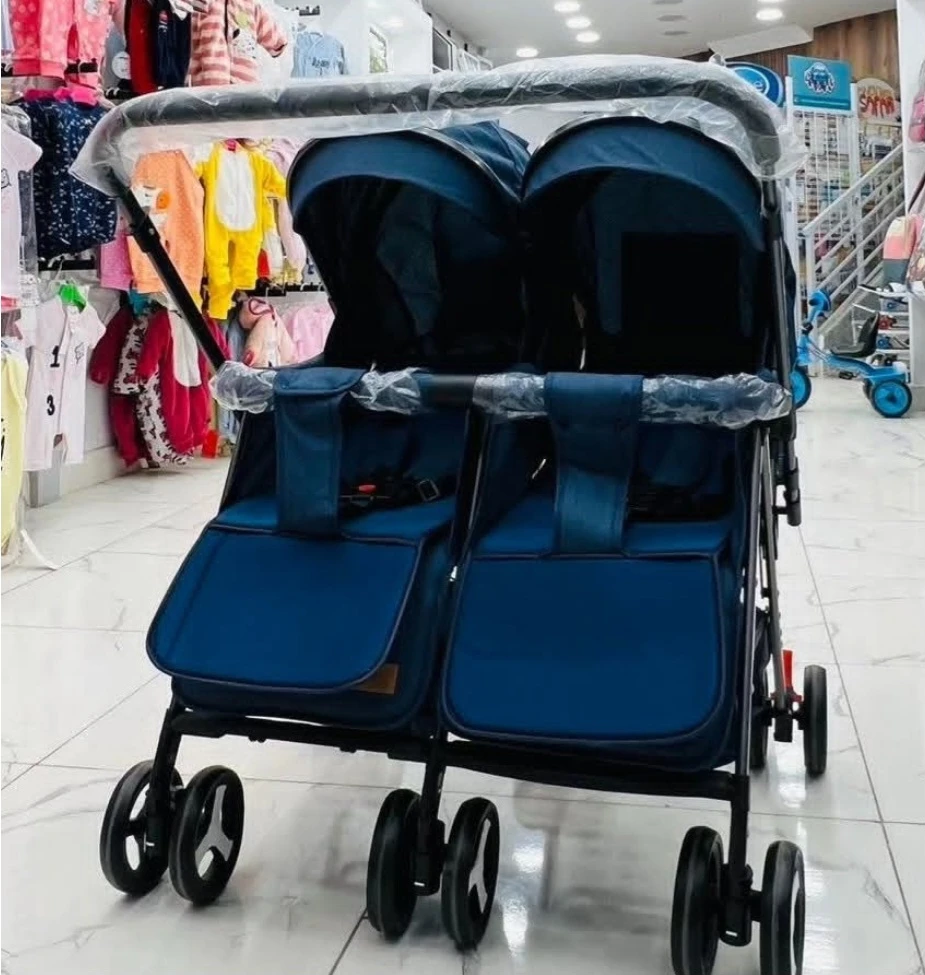 Generic Lightweight Foldable Twin Umbrella Stroller - image 3