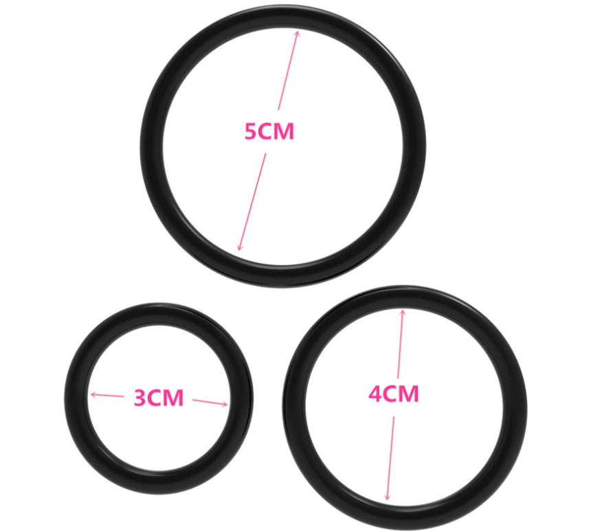 Men Delay cock penis ring 3 pcs set sex toy - image 4