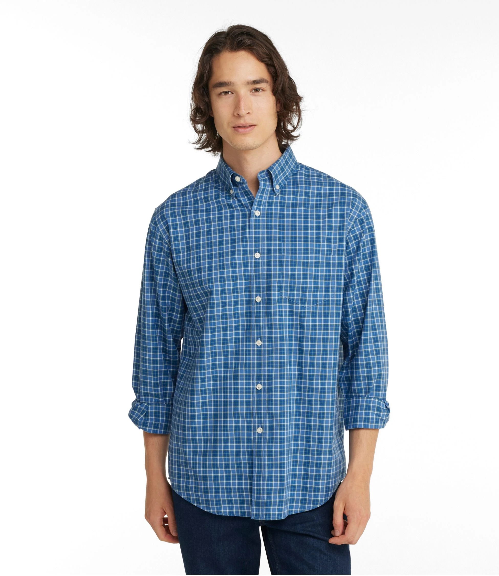 L.L.B Traditional Fit Check Shirt Wrinkle-Free