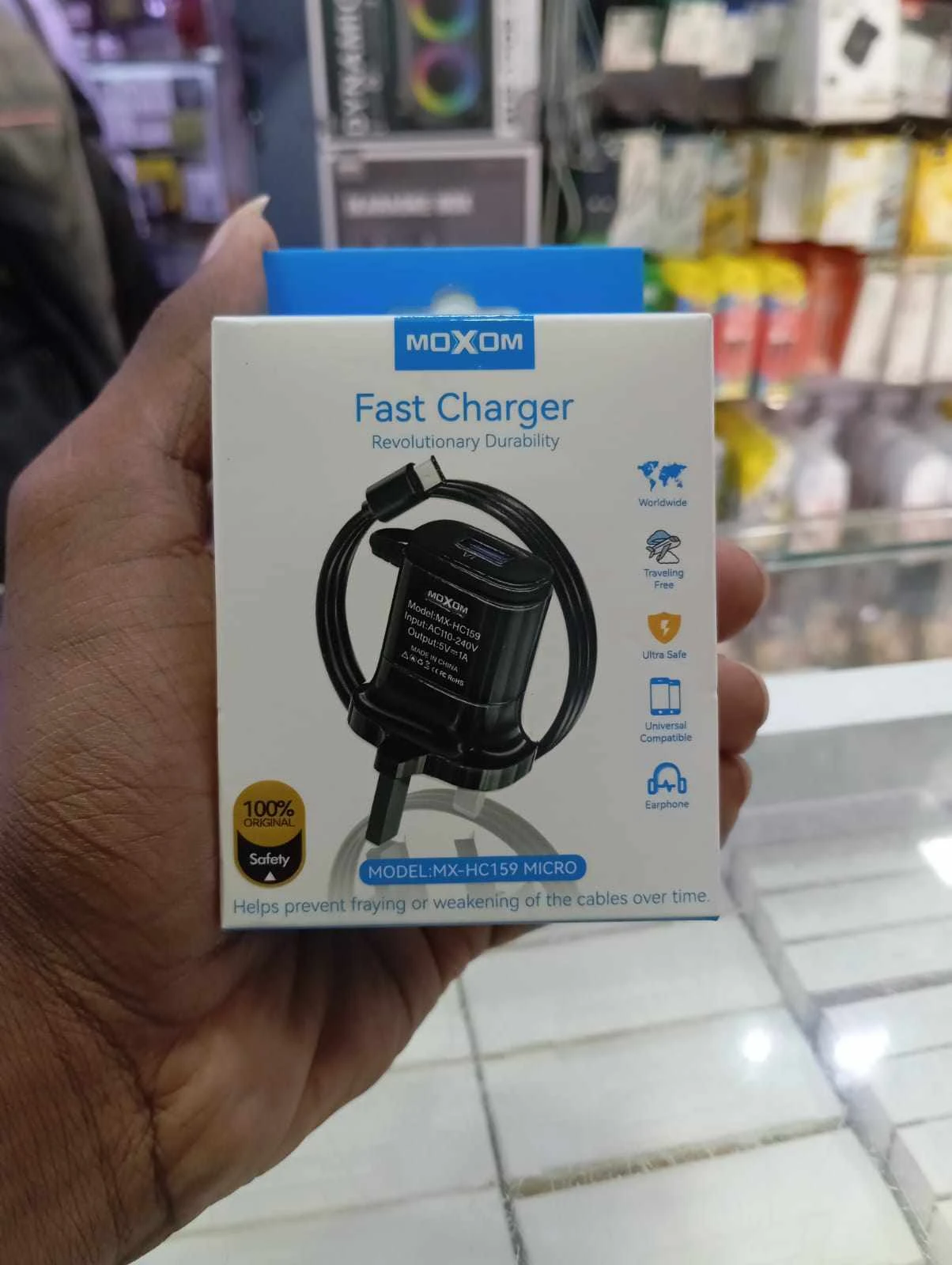 MOXOM MX-HC159 MICRO Fast Charger with 1x Extra USB Port - image 2