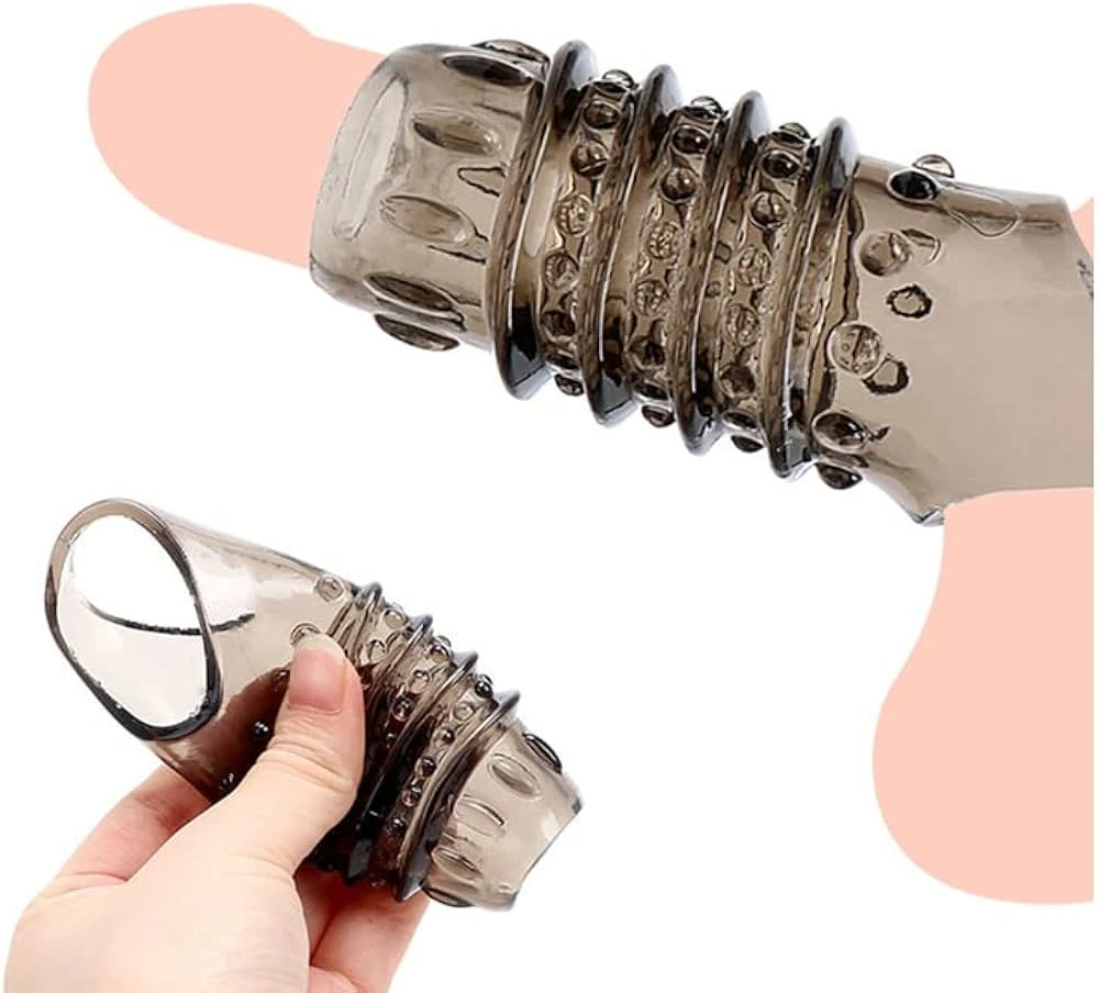 Penis enlarge Reusable Silicone Cock Ring sex toy men - image 6