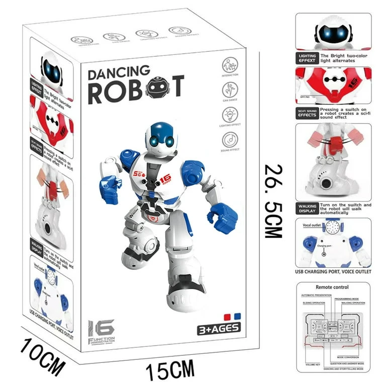 Smart Bots R/C Robot Toy with Lights & Music - image 2