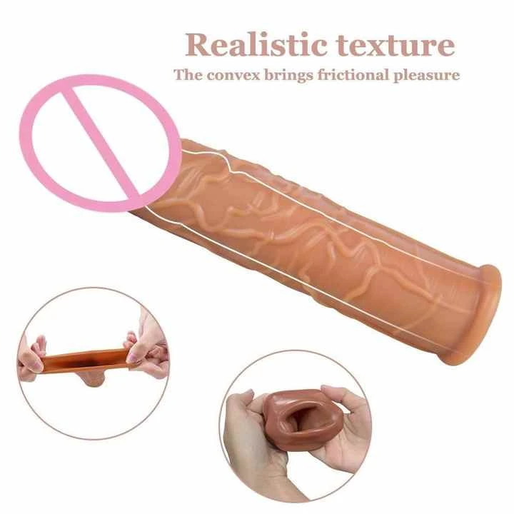 Generic Reusable Condom Penis Extender Sleeve - image 6