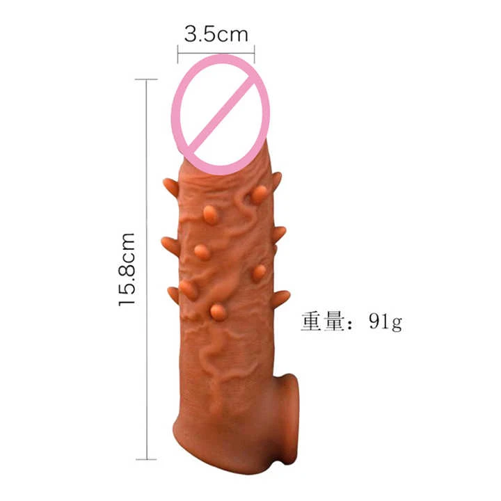 Generic Reusable Condom Penis Extender Sleeve - image 5