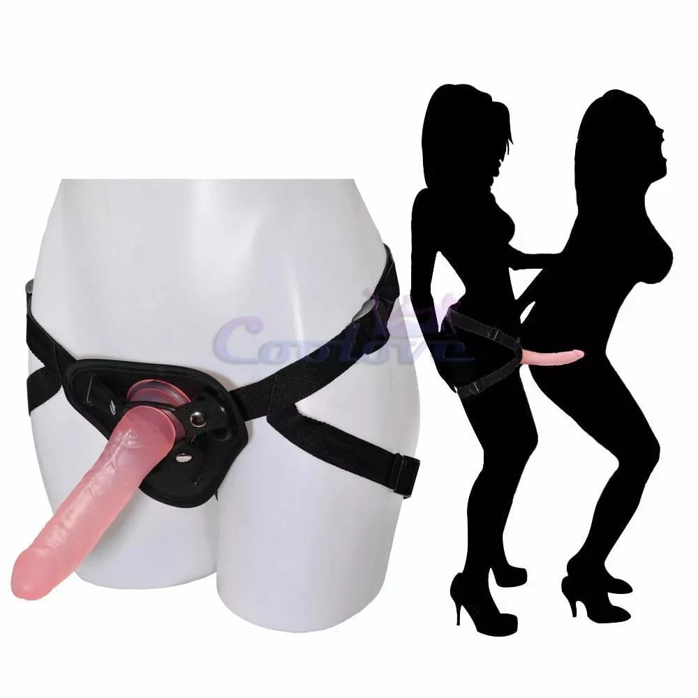 Generic Strap on Belt 8 Inch Realistic Dildo Sex Toy - image 7