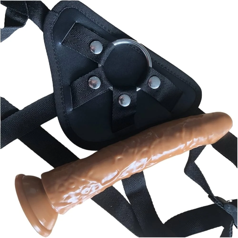 Generic Strap on Belt 8 Inch Realistic Dildo Sex Toy - image 9