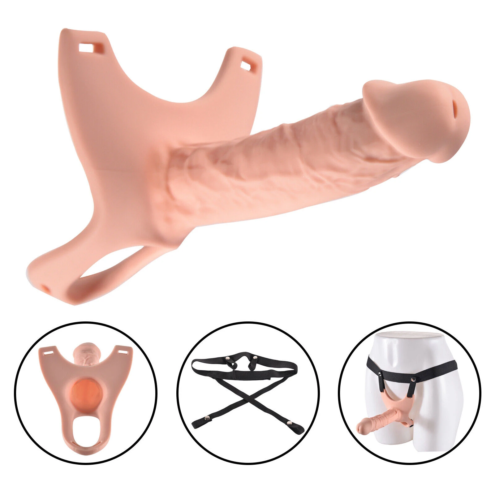Strapon Dildo Penis Extender sex toy men - image 5