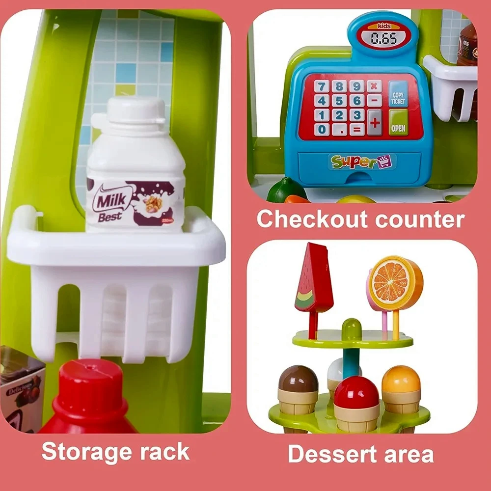 Generic Supermarket Playset Toys for Kids - image 3