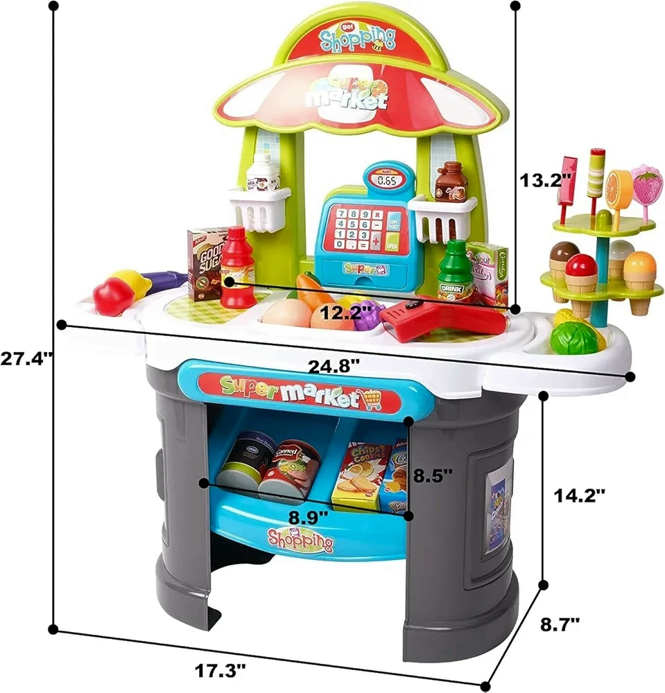 Generic Supermarket Playset Toys for Kids - image 6