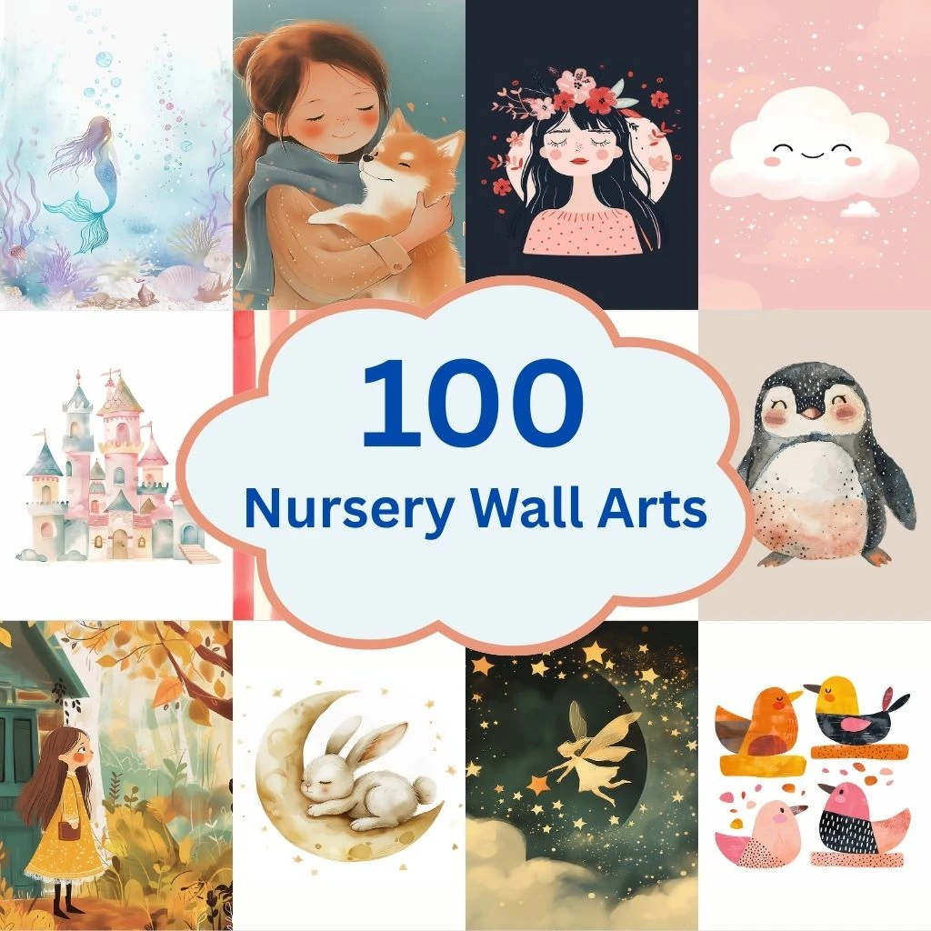 Generic Nursery Art 100 Printable Designs - image 2