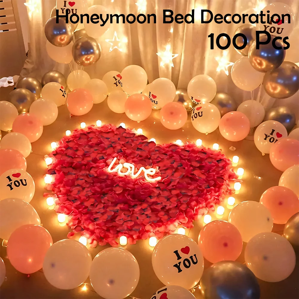 Generic 100PCS Silk Rose Petals Romantic Decorations - image 4