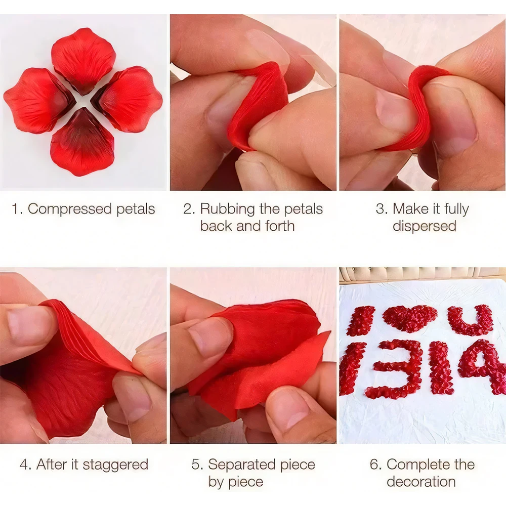Generic 100PCS Silk Rose Petals Romantic Decorations - image 7