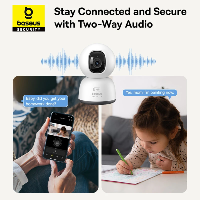 Baseus P1 Lite Indoor Camera 2K Security CCTV - image 8