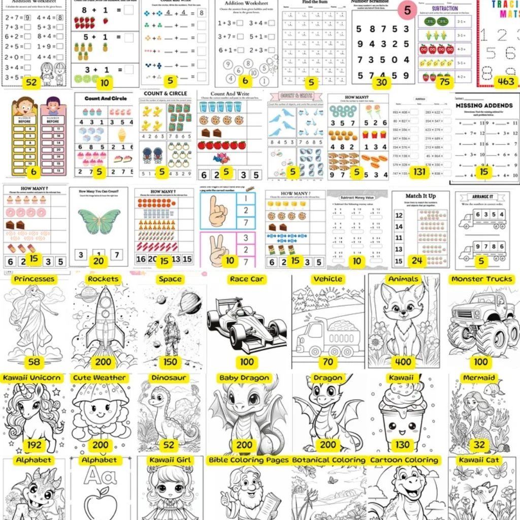 Generic Printable Activity Mega Bundle 15000+ Activities - image 3