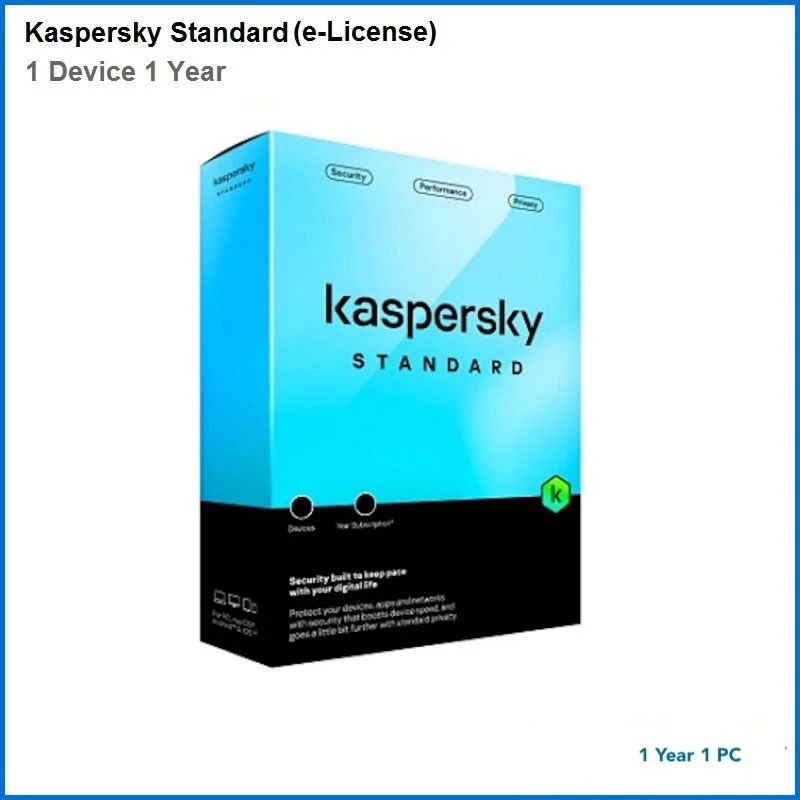 Kaspersky Standard 1 Device 1 Year Real-Time Protection
