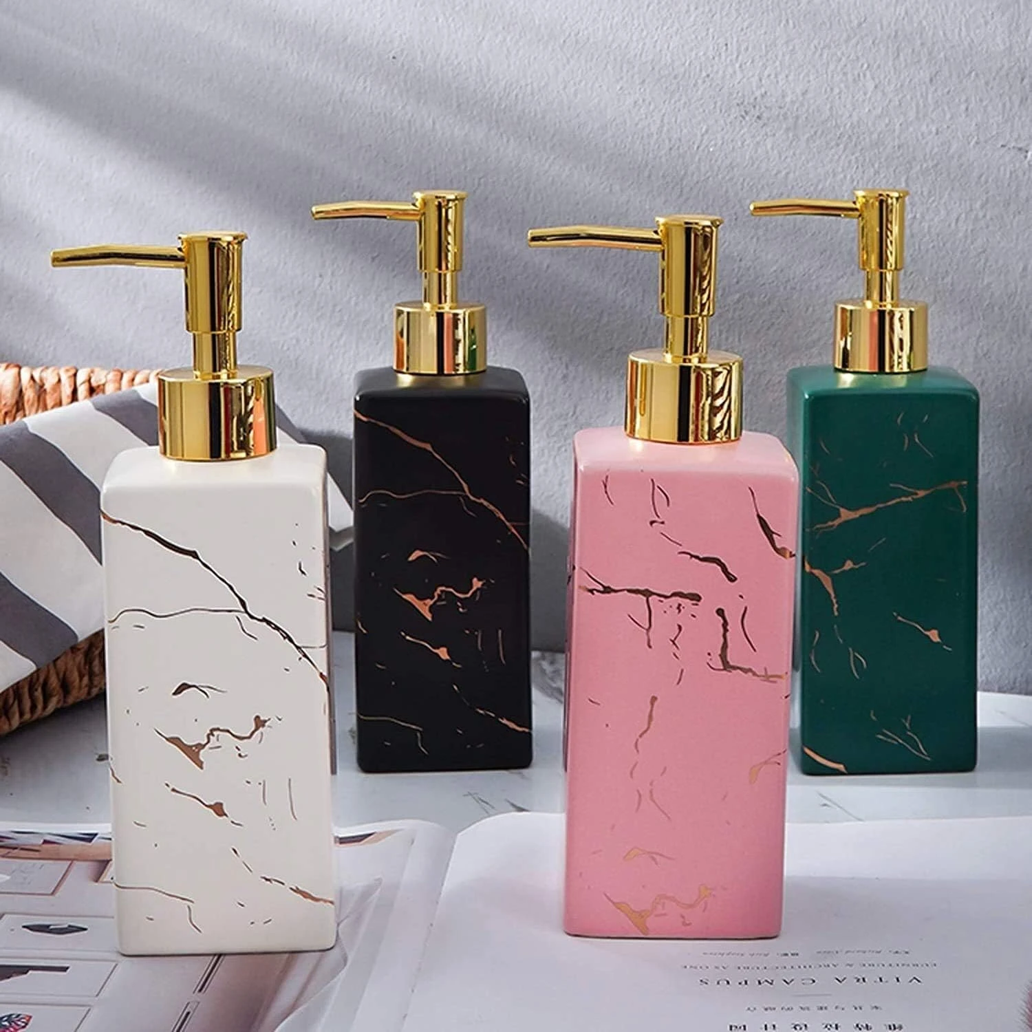 Generic Liquid Soap Dispenser Electroplating Golden Pump - image 2