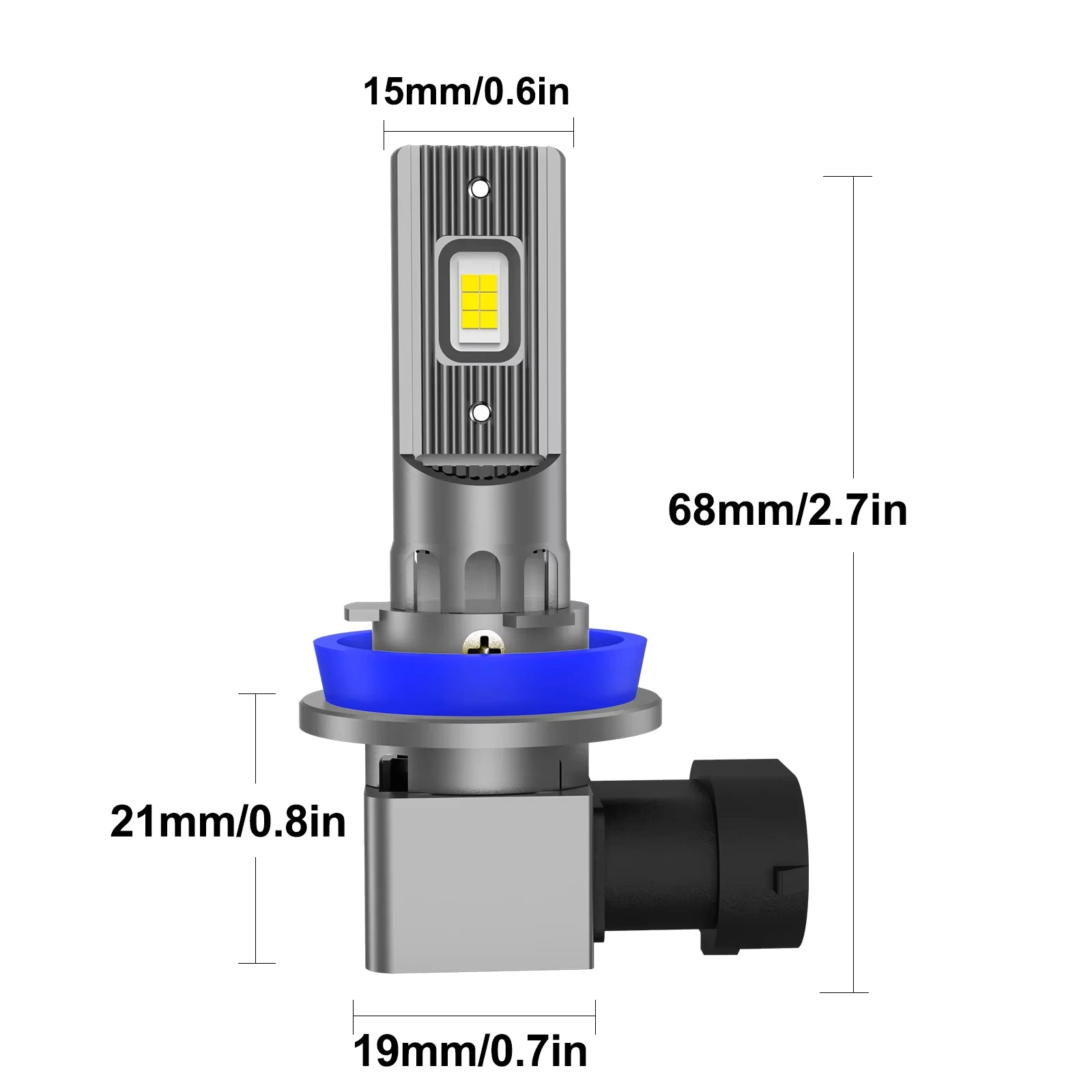MZGN 2Pcs 20000M 100W LED Headlight Bulbs Canbus - image 11