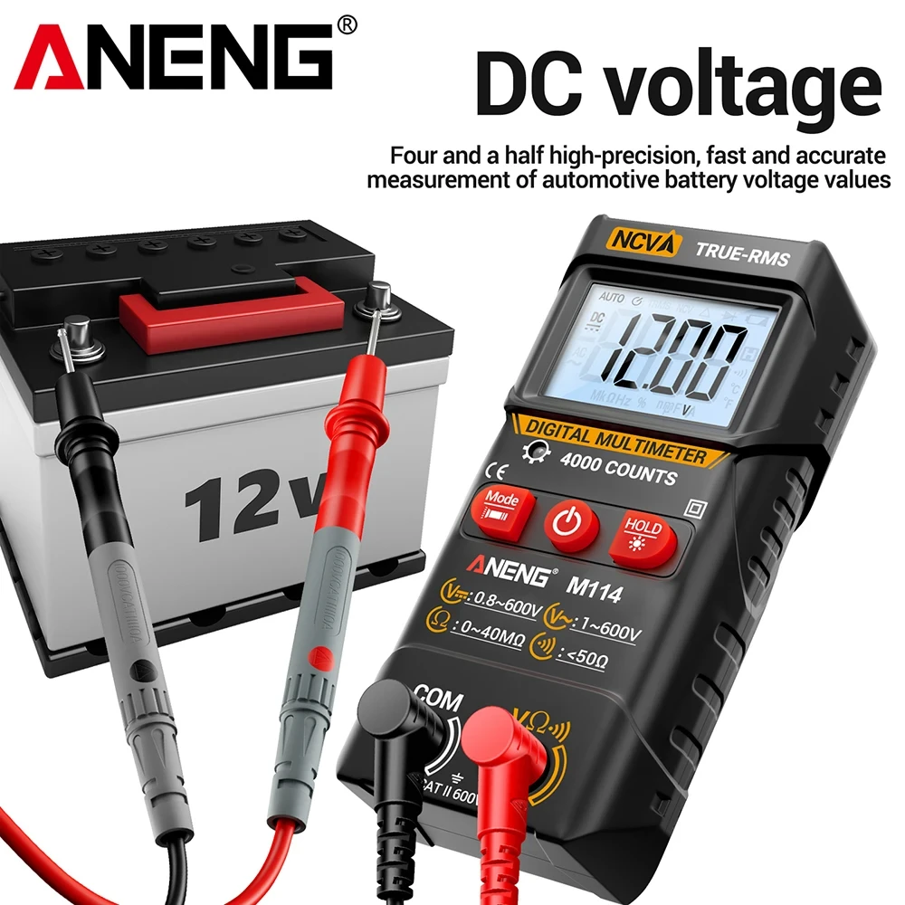 ANENG M114 Multimeter 600V AC/DC/NCV Voltage Tester - image 5